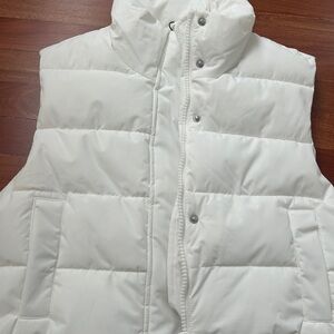 White Puffer Vest